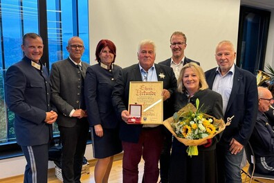 Ehrung Polizeikommandant Egon Hohenauer