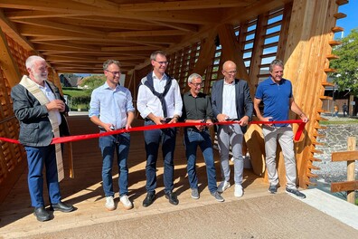 Eröffnung Samina-Fußgängerbrücke 2024